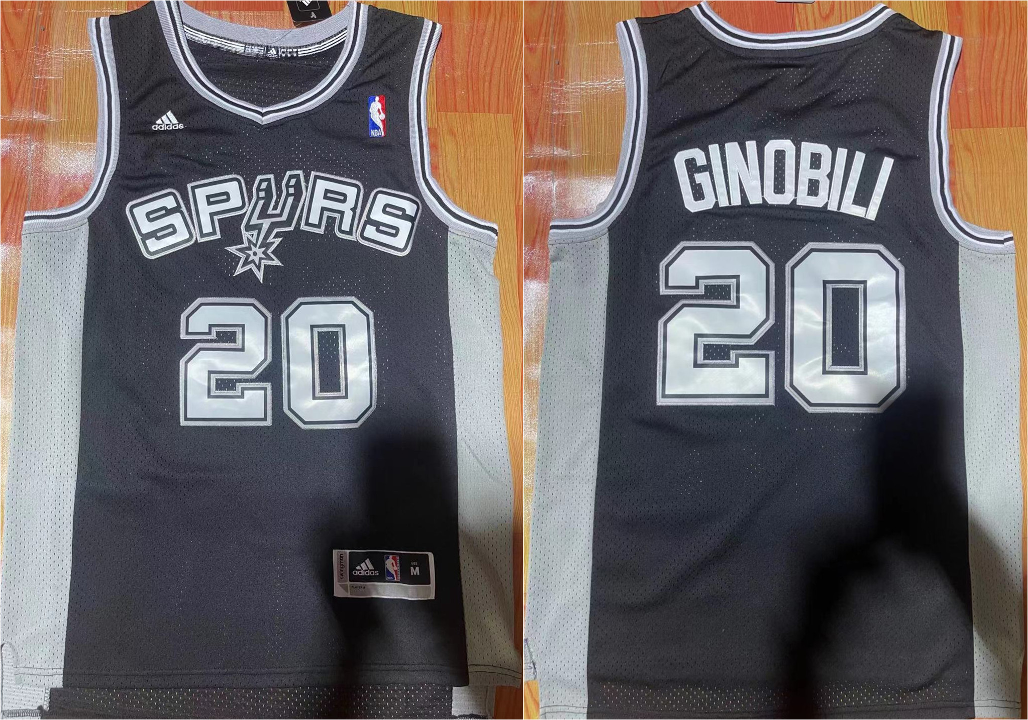 Men's San Antonio Spurs #20 Manu Ginobili Black Stitched Basketball Jersey Men's San Antonio Spurs #20 Manu Ginobili Black Stitched Basketball Jersey