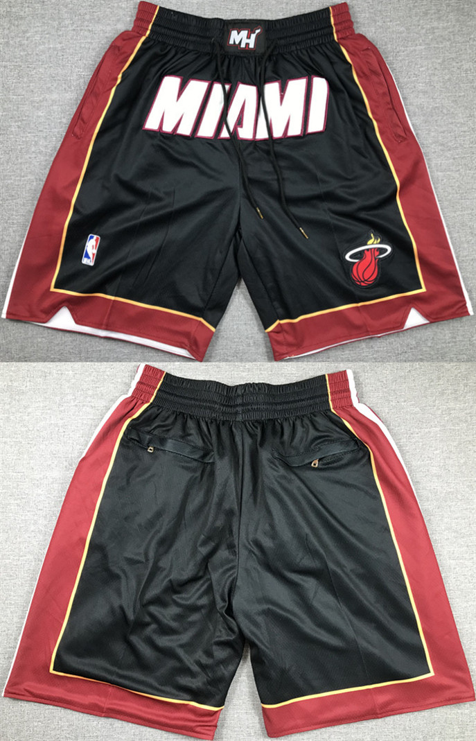 Men's Miami Heat Black Shorts (Run Small) Men's Miami Heat Black Shorts (Run Small)