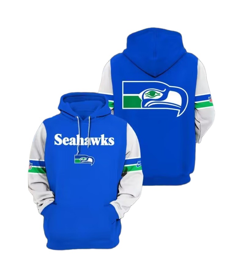 Men's Seattle Seahawks Green Pullover Hoodie