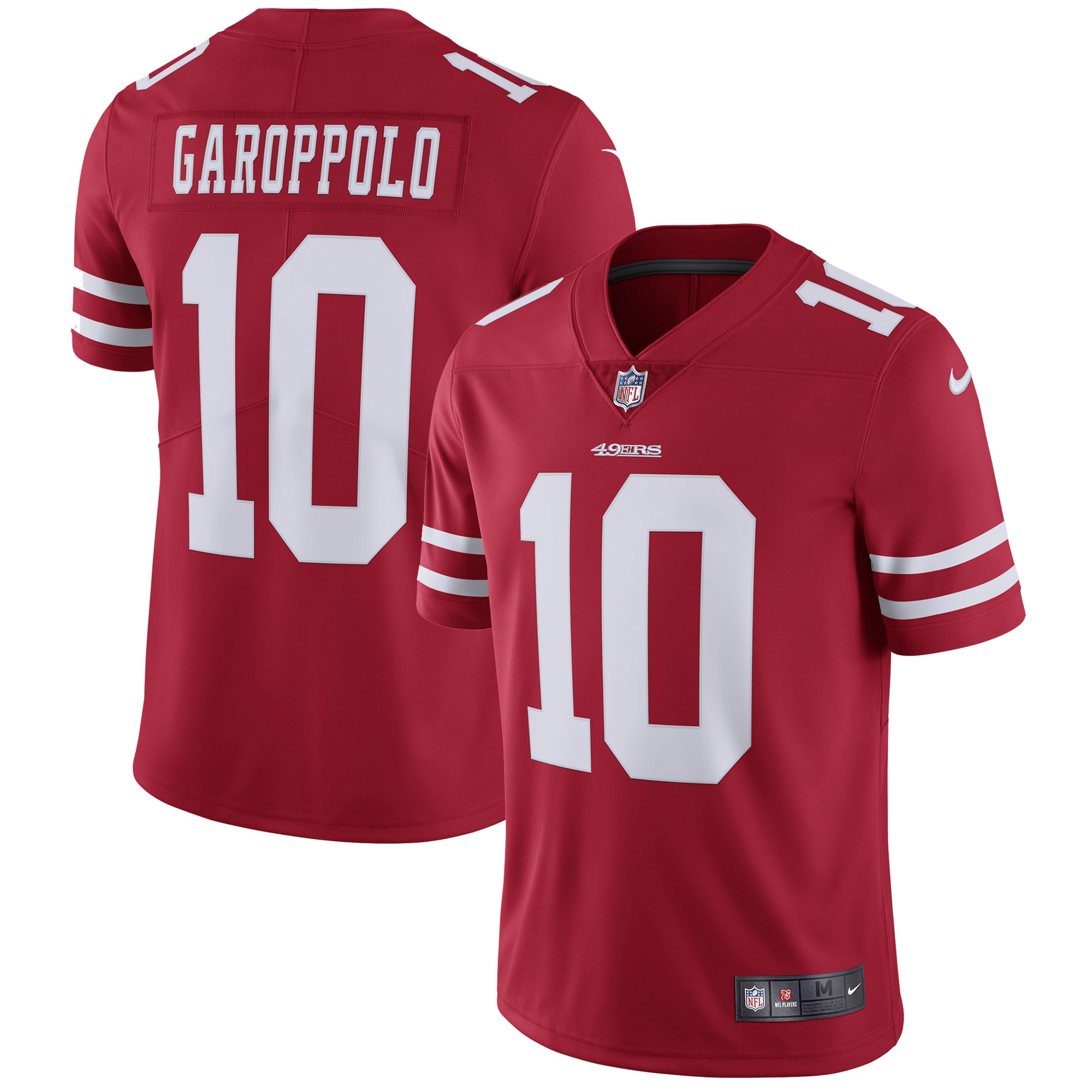 Youth NFL San Francisco 49ers #10 Jimmy Garoppolo Red Vapor Untouchable Limited Stitched Jersey Youth NFL San Francisco 49ers #10 Jimmy Garoppolo Red Vapor Untouchable Limited Stitched Jersey