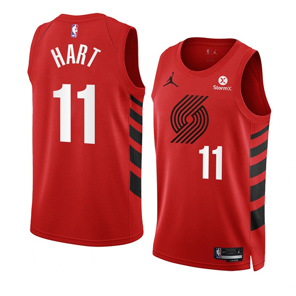 Men's Portland Trail Blazers #11 Josh Hart 2022/23 Red Statement Edition Swingman Stitched Basketball Jersey Men's Portland Trail Blazers #11 Josh Hart 2022/23 Red Statement Edition Swingman Stitched Basketball Jersey