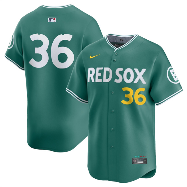 Men's Boston Red Sox #36 Triston Casas Green 2025 City Connect Limited Stitched Baseball Jersey Men's Boston Red Sox #36 Triston Casas Green 2025 City Connect Limited Stitched Baseball Jersey