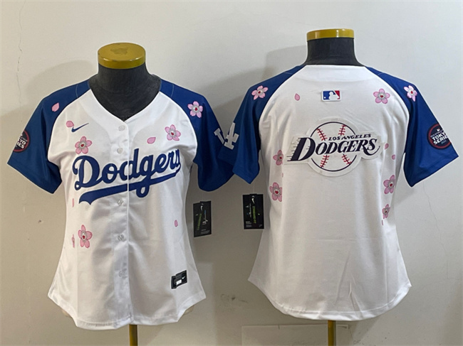 Youth Los Angeles Dodgers Team Big Logo White/Royal 2025 Tokyo Series Limited Stitched Baseball Jersey 002 Youth Los Angeles Dodgers Team Big Logo White/Royal 2025 Tokyo Series Limited Stitched Baseball Jersey 002