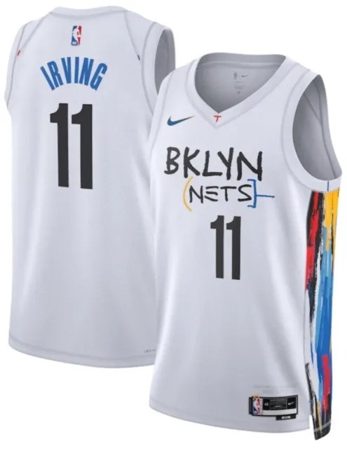 Men's Brooklyn Nets #11 Kyrie Irving 2022/23 White City Edition Stitched Basketball Jersey