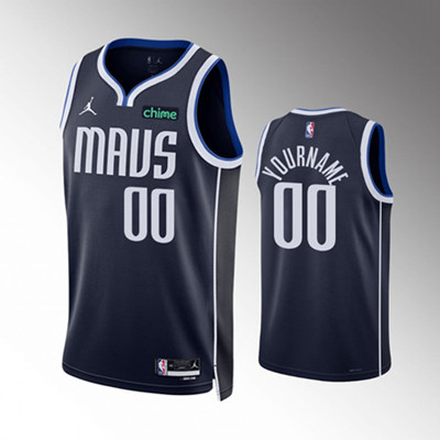 Youth Dallas Mavericks Active Player Custom Navy Statement Edition Stitched Jersey Youth Dallas Mavericks Active Player Custom Navy Statement Edition Stitched Jersey