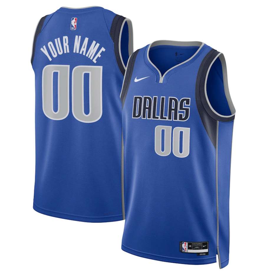 Youth Dallas Mavericks Active Player Custom Blue Stitched Jersey Youth Dallas Mavericks Active Player Custom Blue Stitched Jersey
