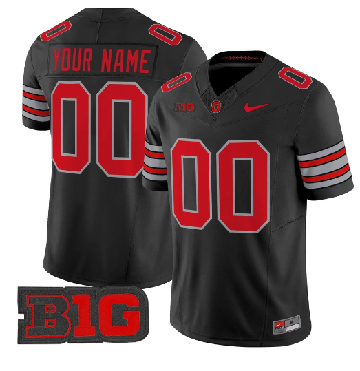 Men's Ohio State Buckeyes Active Player Custom Black 2026 F.U.S.E. 'Tunnel Vision' Vapor Limited Stitched Football Jersey