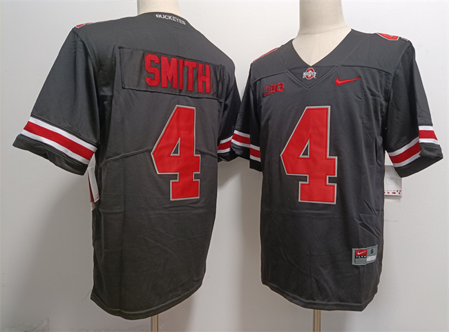 Men's Ohio State Buckeyes #4 Jeremiah Smith Black 2023 F.U.S.E. Limited Stitched Jersey