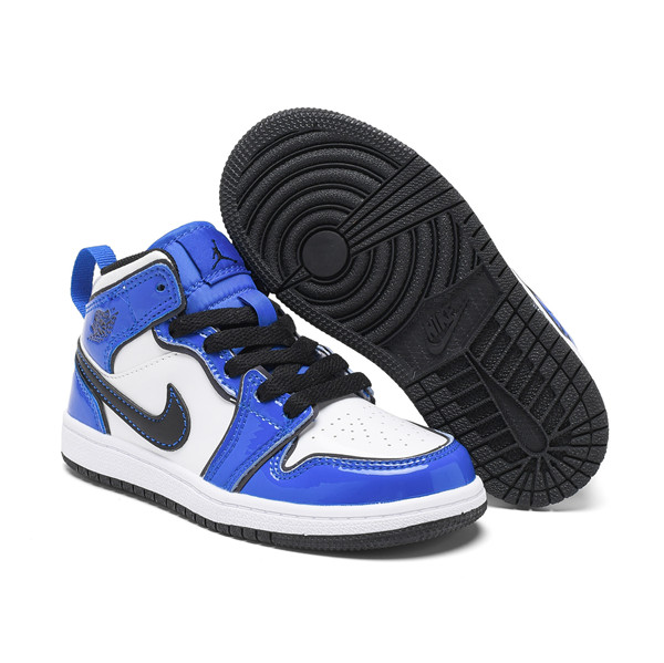 Youth Running Weapon Air Jordan 1 White/Blue Shoes 2d0029 Youth Running Weapon Air Jordan 1 White/Blue Shoes 2d0029