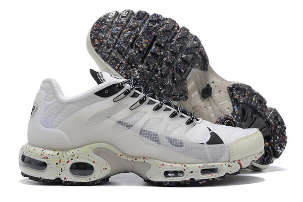 Men's Hot Sale Running Weapon Air Max TN White Shoes 0214