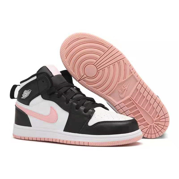 Youth Running Weapon Air Jordan 1 White/Black Shoes 10033 Youth Running Weapon Air Jordan 1 White/Black Shoes 10033