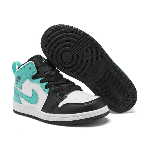 Youth Running Weapon Air Jordan 1 White/Black Shoes 10036 Youth Running Weapon Air Jordan 1 White/Black Shoes 10036
