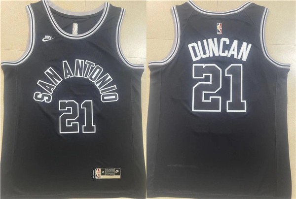 Men's San Antonio Spurs #21 Tim Duncan Black Stitched Basketball Jersey Men's San Antonio Spurs #21 Tim Duncan Black Stitched Basketball Jersey