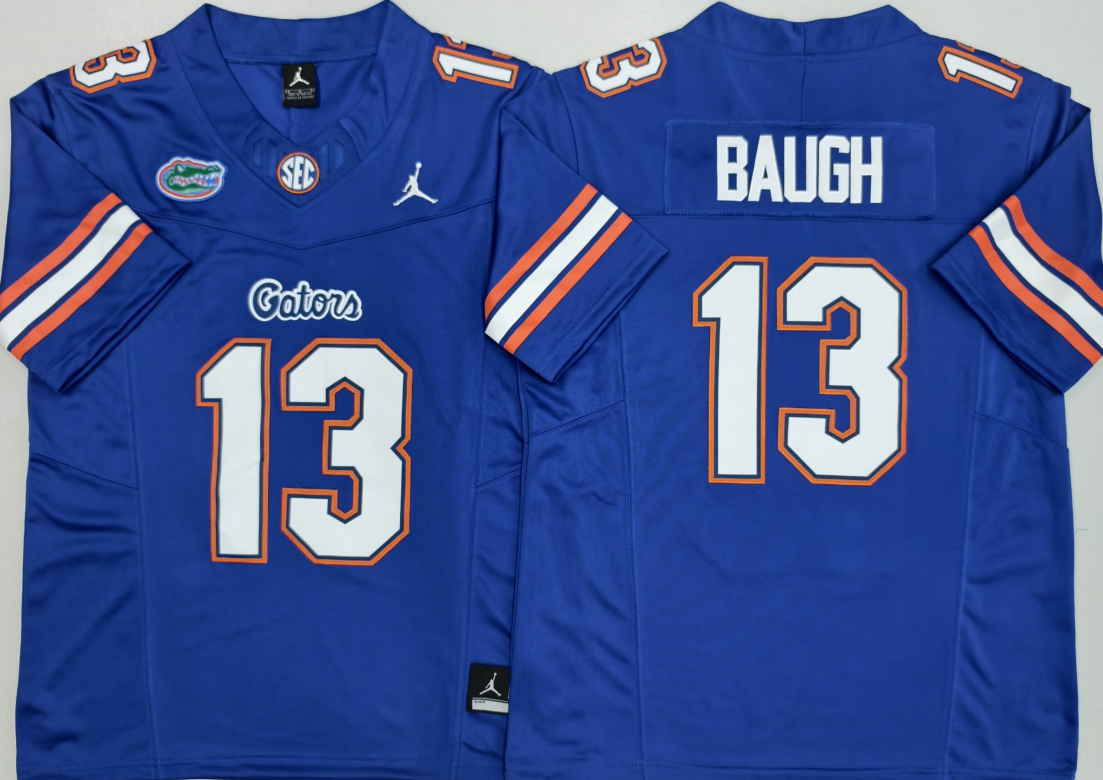 Men's Florida Gators #13 Jadan Baugh Royal 2026 F.U.S.E. Stitched Jersey