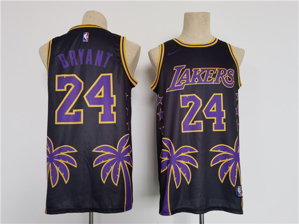Men's Los Angeles Lakers #24 Kobe Bryant Black Throwback basketball Jersey Men's Los Angeles Lakers #24 Kobe Bryant Black Throwback basketball Jersey