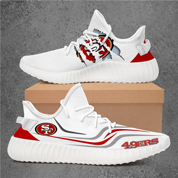 Women's San Francisco 49ers Mesh Knit Sneakers/Shoes 014 Women's San Francisco 49ers Mesh Knit Sneakers/Shoes 014