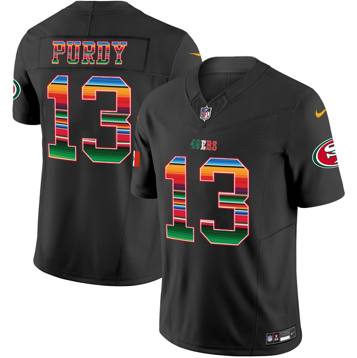 Women's San Francisco 49ers #13 Brock Purdy Black Mexico 2026 F.U.S.E. Vapor Untouchable Limited Stitched Football Jersey(Run Small) Women's San Francisco 49ers #13 Brock Purdy Black Mexico 2026 F.U.S.E. Vapor Untouchable Limited Stitched Football Jersey(Run Small)
