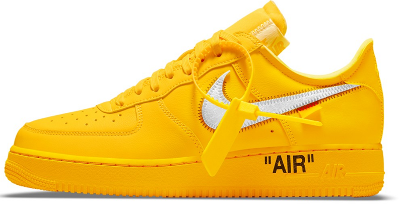 Men's Off-White™ x Nike Air Force 1 "University Gold" Shoes
