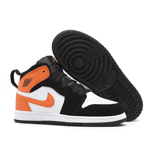 Youth Running Weapon Air Jordan 1 White/Orange/Black Shoes 20036 Youth Running Weapon Air Jordan 1 White/Orange/Black Shoes 20036