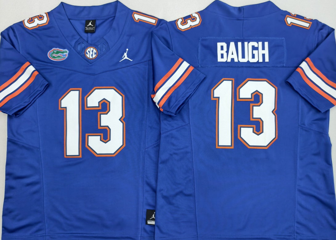 Men's Florida Gators #13 Jadan Baugh Royal F.U.S.E. Stitched Jersey