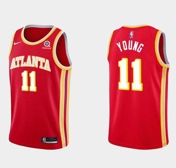 Men's Atlanta Hawks #11 Trae Young Red Stitched Jersey Men's Atlanta Hawks #11 Trae Young Red Stitched Jersey