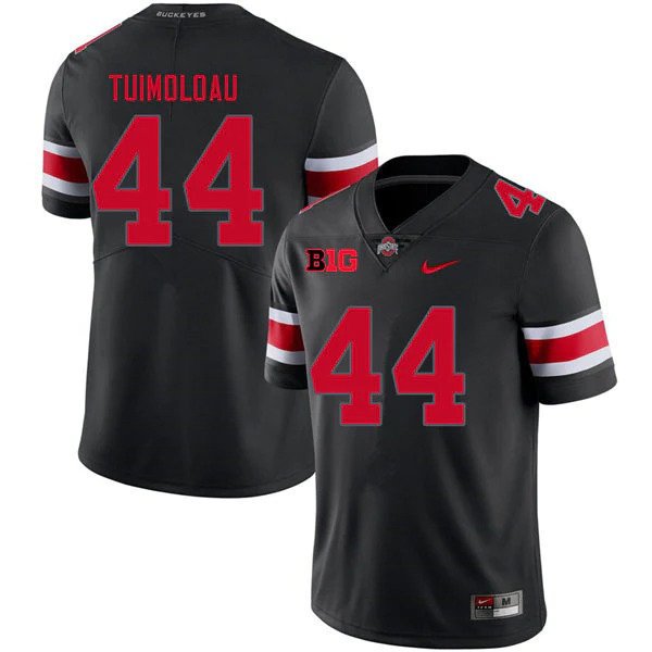 Ohio State Buckeyes #44 J.T. Tuimoloau Black Stitched Jersey