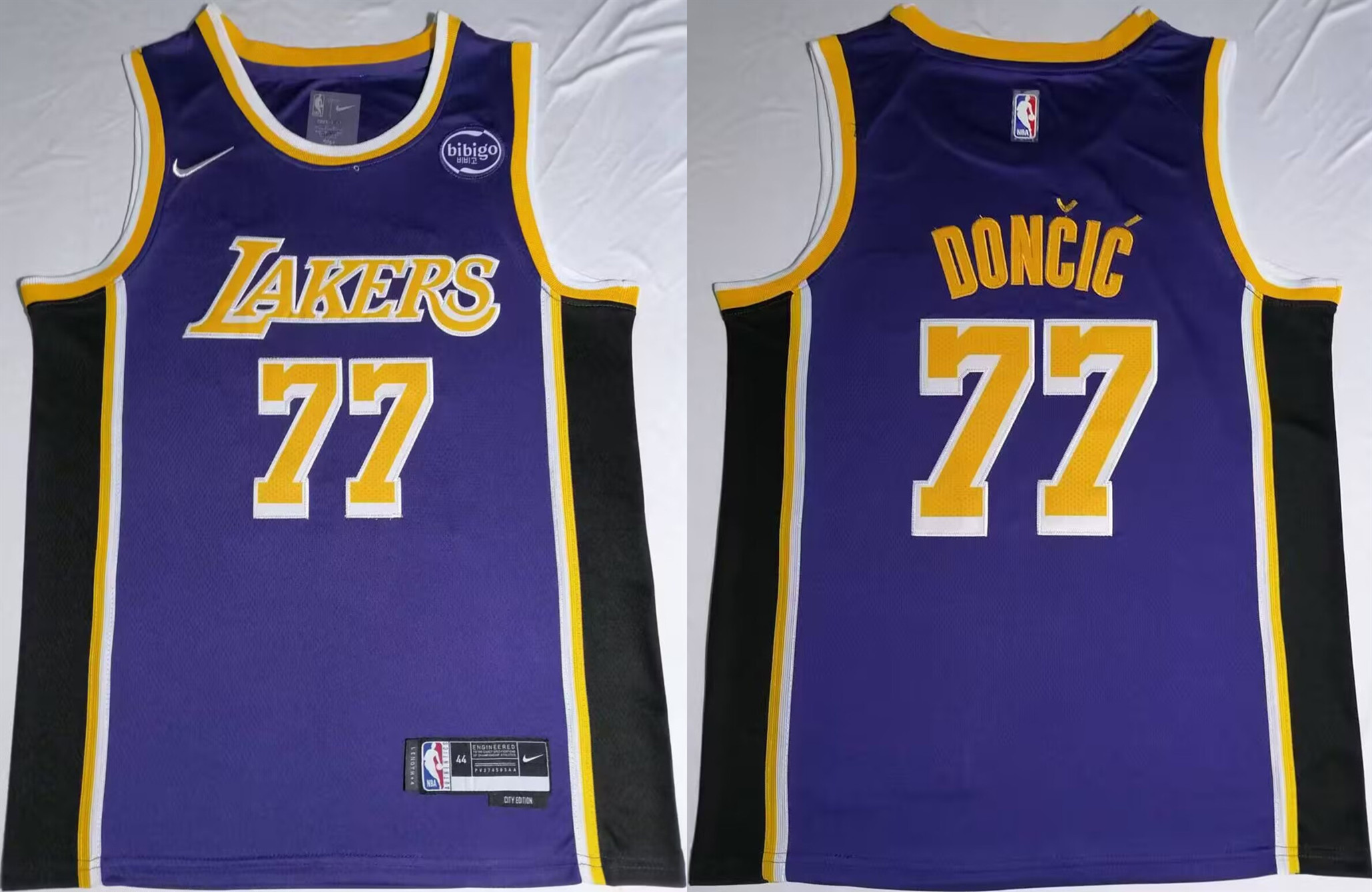Men's Los Angeles Lakers #77 Luka Dončić Puple 2024/25 Stitched Basketball Jersey Men's Los Angeles Lakers #77 Luka Dončić Puple 2024/25 Stitched Basketball Jersey