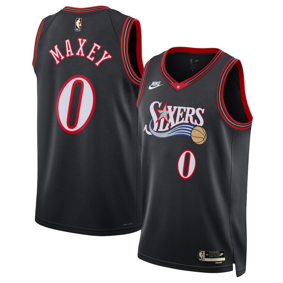 Youth Philadelphia 76ers Custom Black 2025 Classic Edition Stitched Jersey