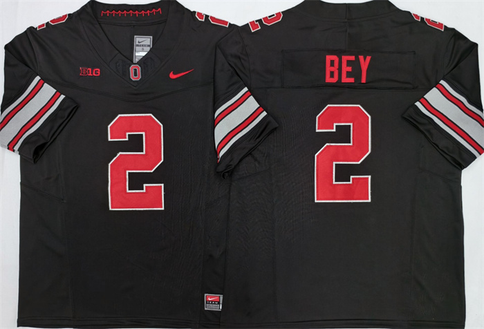 Men's Ohio Stayes Buckeyes #2 Legend Bey Black 2026 F.U.S.E. Limited Stitched Jersey