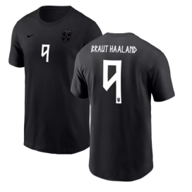 Men's Norway Custom Black Soccer Jersey Men's Norway Custom Black Soccer Jersey