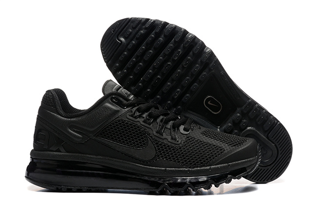 Men's Hot sale Running weapon Air Max 2013 Black Shoes 006