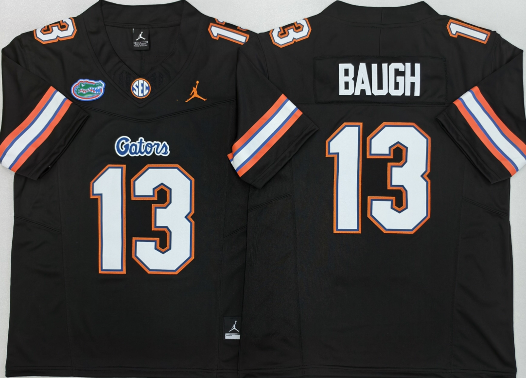 Men's Florida Gators #13 Jadan Baugh Black 2026 F.U.S.E. Stitched Jersey