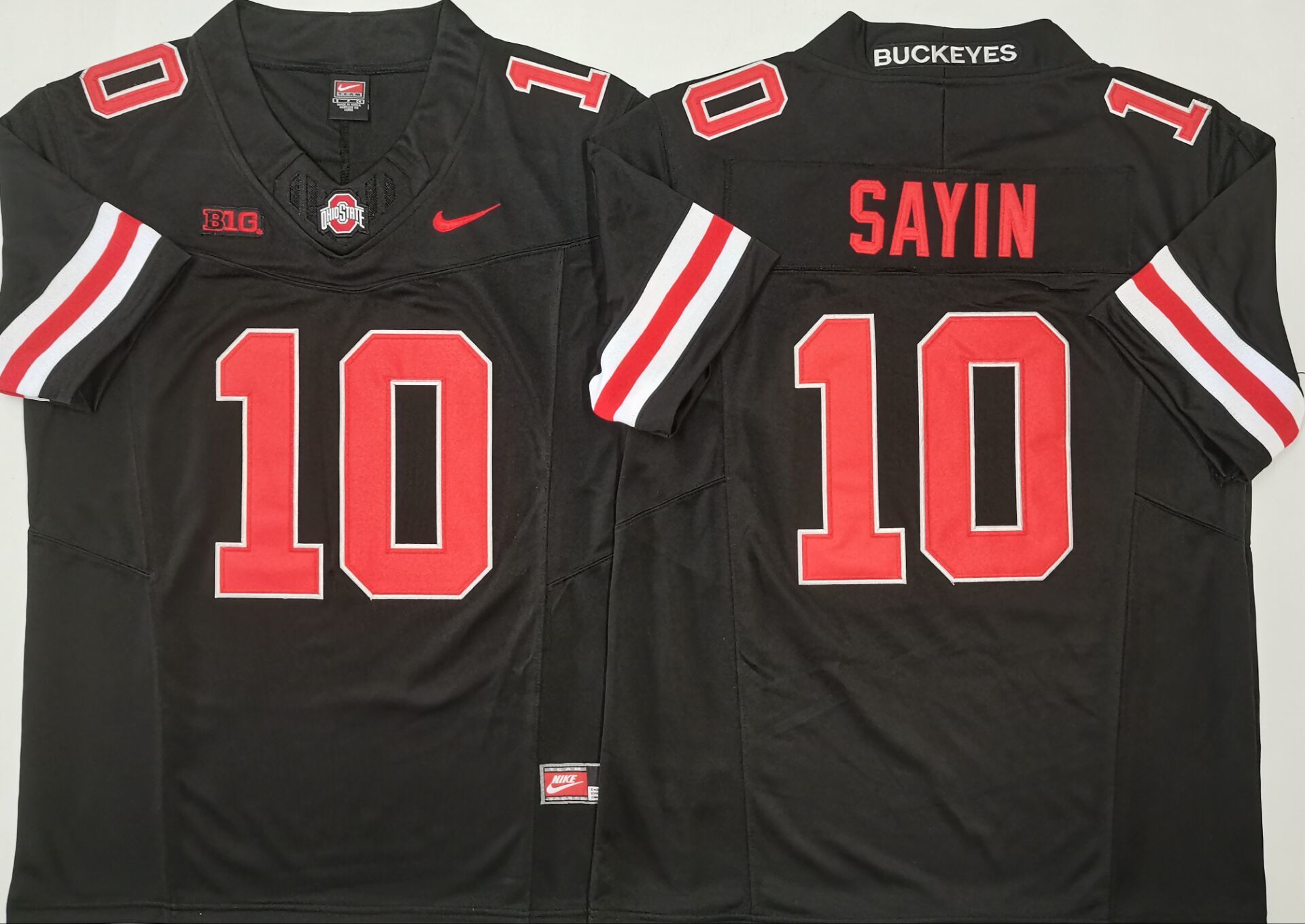 Men's Ohio State Buckeyes #10 Julian Sayin Black 2025 F.U.S.E. Limited Stitched Jersey Men's Ohio State Buckeyes #10 Julian Sayin Black 2025 F.U.S.E. Limited Stitched Jersey