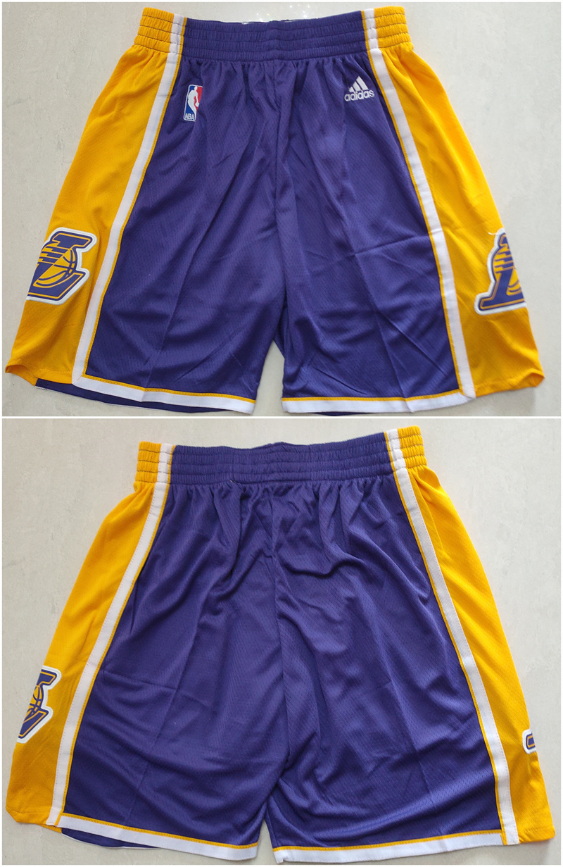 Men's Los Angeles Lakers Purple Shorts (Run Small)