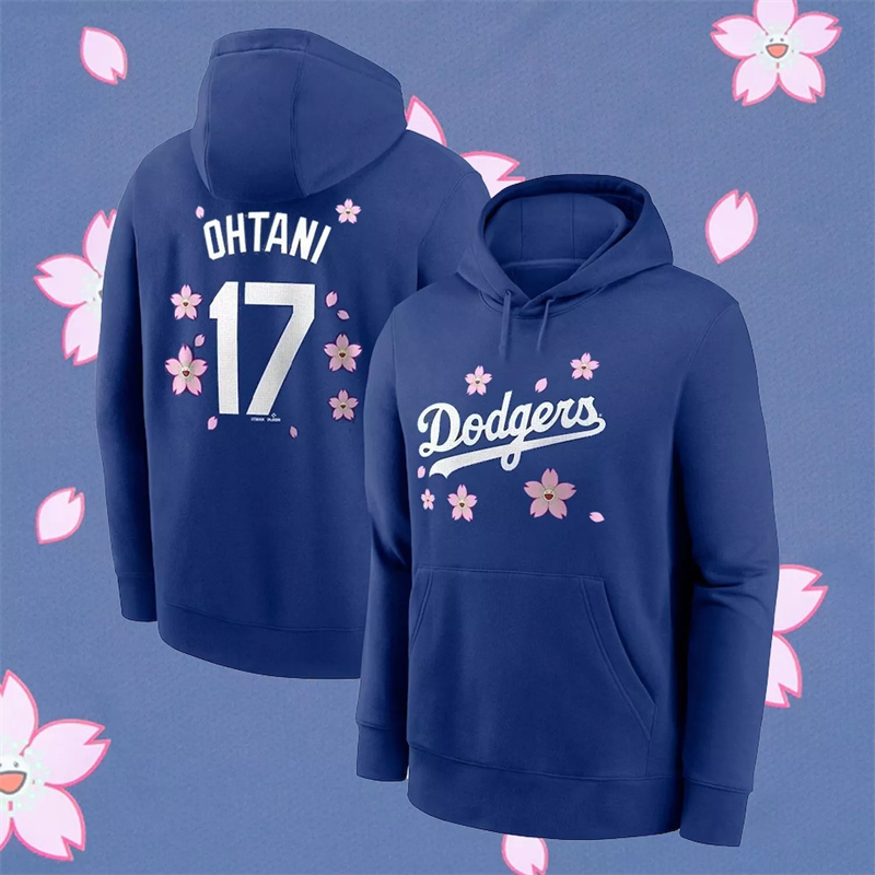 Men's Los Angeles Dodgers #17 Shohei Ohtani Royal 2025 Tokyo Series Pullover Hoodie Men's Los Angeles Dodgers #17 Shohei Ohtani Royal 2025 Tokyo Series Pullover Hoodie