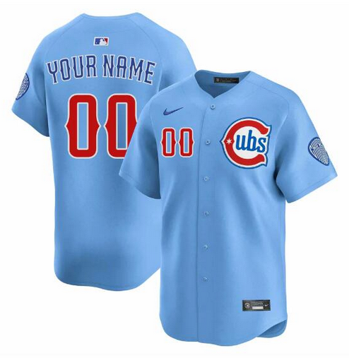 Women's Chicago Cubs ACTIVE PLAYER Custom Blue 2024/25 2nd Alternate Limited Stitched Baseball Jersey