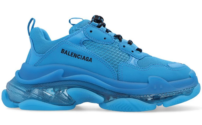Men's Balenciaga ‘Triple S’ Blue Shoes 079 Men's Balenciaga ‘Triple S’ Blue Shoes 079