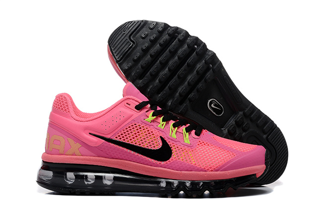 Women's Hot sale Running weapon Air Max 2013 Pink Shoes 003