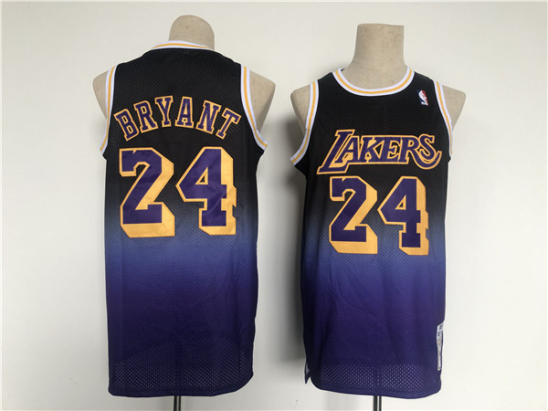 Men's Los Angeles Lakers #24 Kobe Bryant Purple Throwback basketball Jersey Men's Los Angeles Lakers #24 Kobe Bryant Purple Throwback basketball Jersey