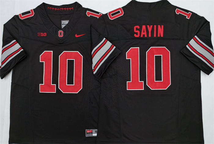 Men's Ohio State Buckeyes #10 Julian Sayin Black 2026 F.U.S.E. Limited Stitched Jersey