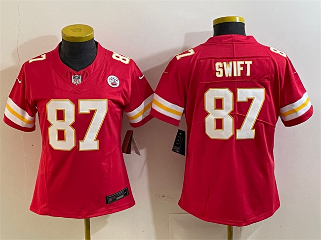 Youth Kansas City Chiefs #87 Taylor Swift Red 2023 F.U.S.E. Vapor Untouchable Limited Stitched Jersey