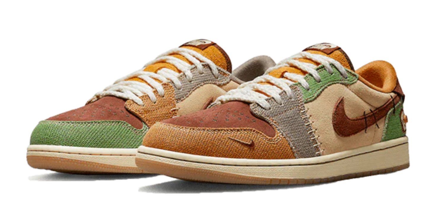 Men's Running Weapon Air Jordan 1 Low Retro Low OG ‘Voodoo’ Shoes 0267