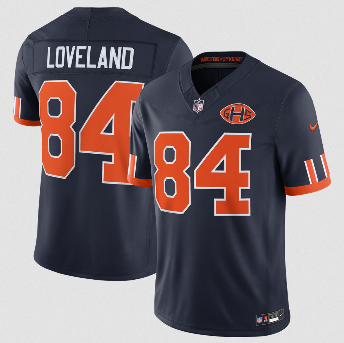 Women's Chicago Bears #84 Colston Loveland Navy 2026 F.U.S.E. Rivalries Collection Limited Stitched Football Jersey(Run Small)