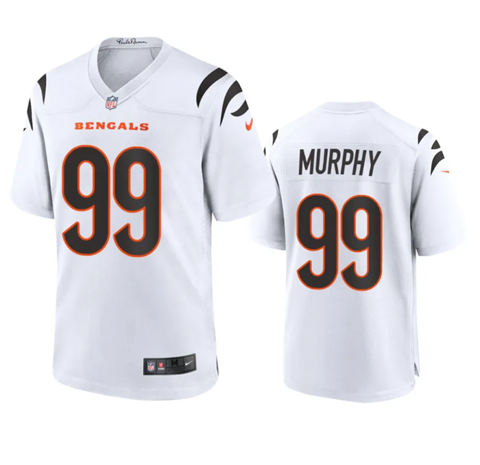 Women's Cincinnati Bengals #99 Myles Murphy White Stitched Game Jersey(Run Small)