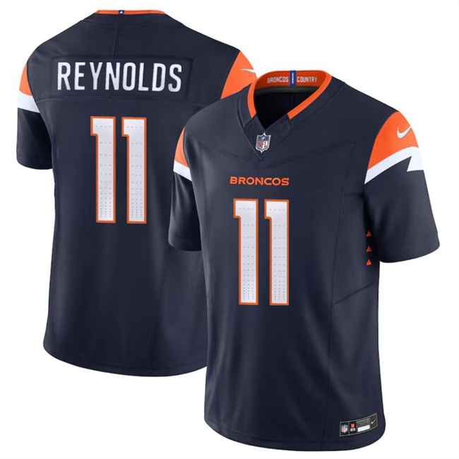 Youth Denver Broncos #11 Josh Reynolds Navy 2024 F.U.S.E. Alternate Vapor Limited Stitched Football Jersey
