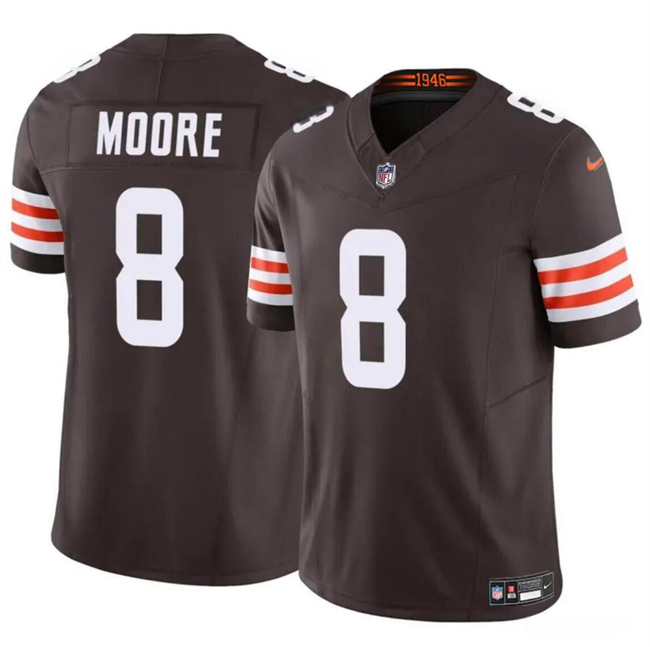 Youth Cleveland Browns #8 Elijah Moore Brown 2023 F.U.S.E Vapor Limited Stitched Football Jersey