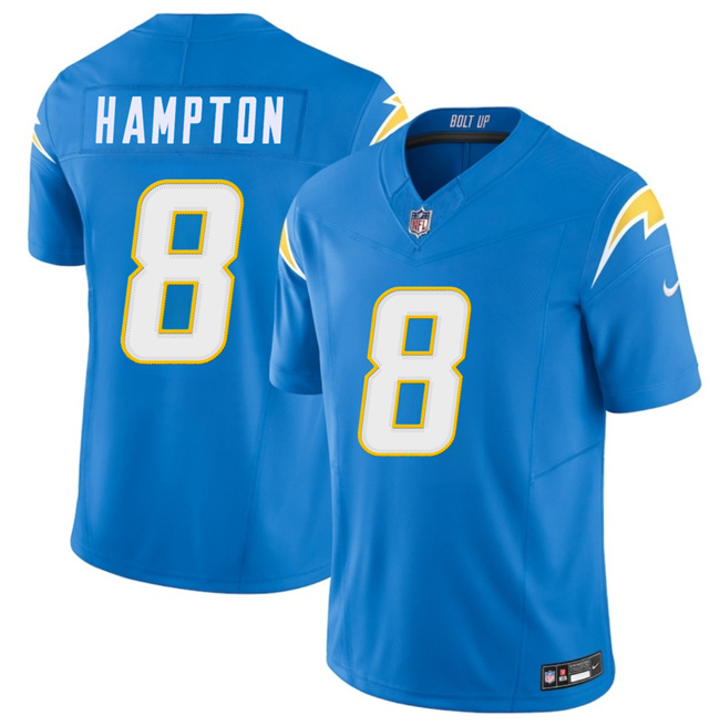 Youth Los Angeles Chargers #8 Omarion Hampton Blue 2025 Draft F.U.S.E. Vapor Limited Stitched Football Jersey