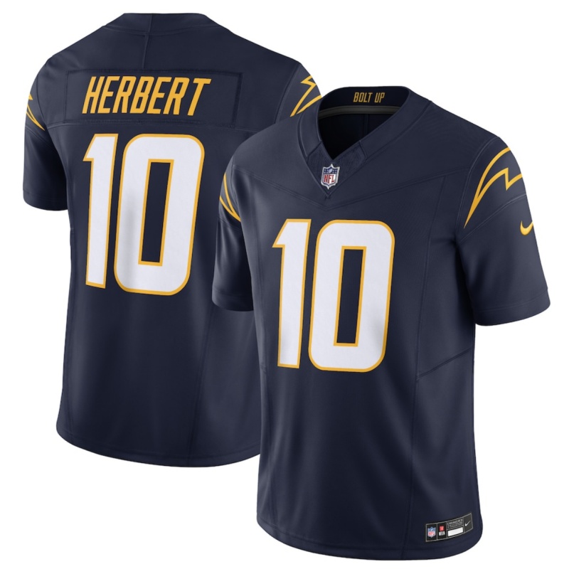 Youth Los Angeles Chargers #10 Justin Herbert Navy 2024 F.U.S.E Vapor Limited Stitched Football Jersey