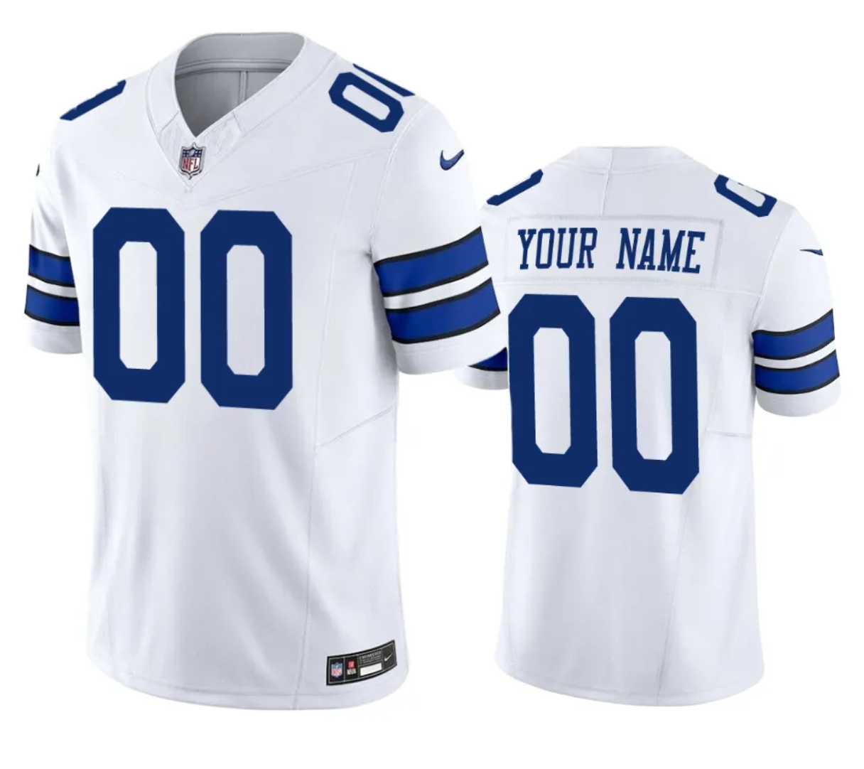 Youth Dallas Cowboys Active Player Custom White 2023 F.U.S.E Vapor Untouchable Limited Stitched Football Jersey