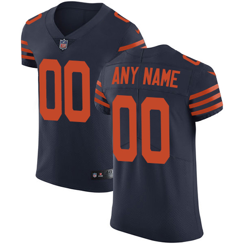 Nike Chicago Bears Customized Navy Blue Alternate Stitched Vapor Untouchable Elite Men's NFL Jersey